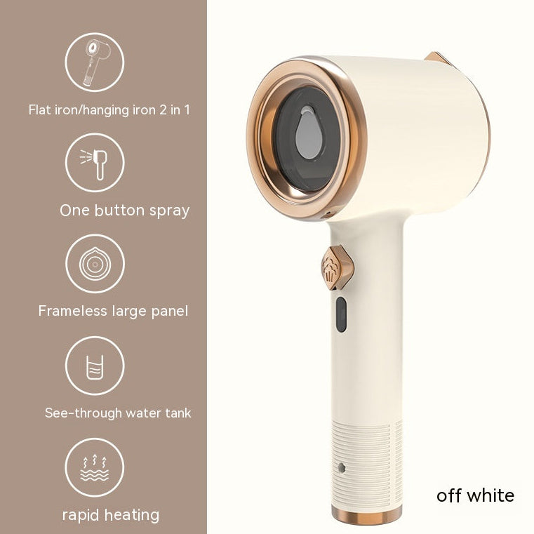 Handheld garment steamer removing clothing wrinkles