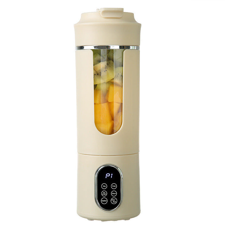 Portable blender available in white beige and light green