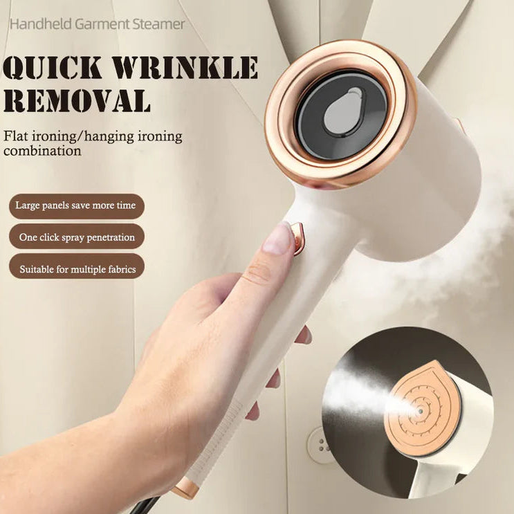 Portable handheld garment steamer for clothes